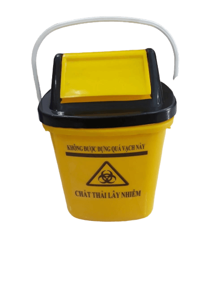 THÙNG RÁC Y TẾ 8 LÍT NẮP LẬT