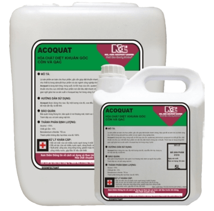 HÓA CHẤT DIỆT KHUẨN GỐC CỒN VÀ QAC - ACOQUAT