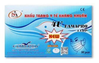 Khẩu trang y tế 4 lớp - FAMAPRO 4U