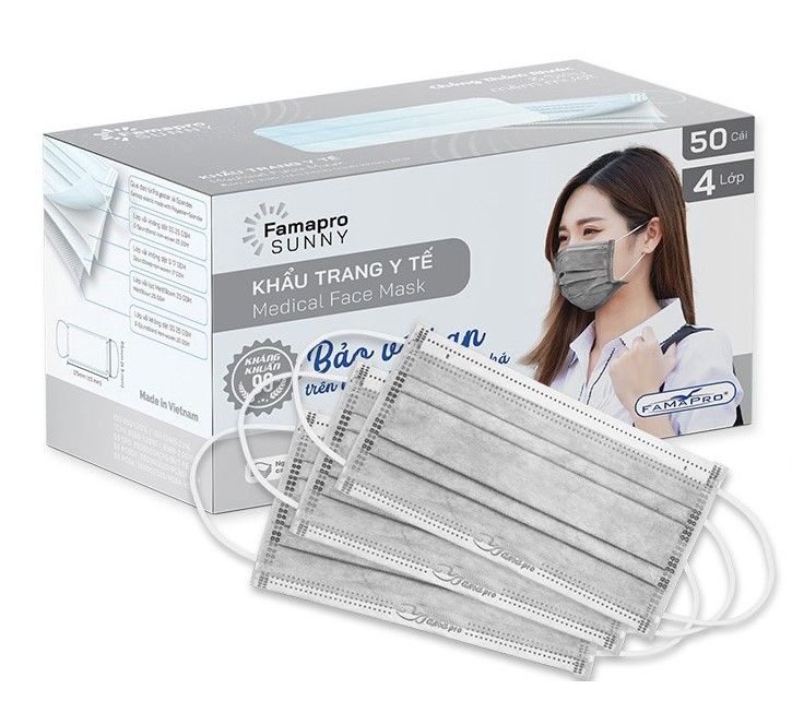 Khẩu trang y tế 4 lớp - FAMAPRO SUNNY