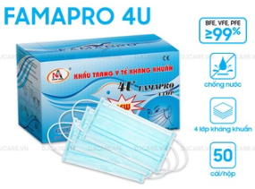 Khẩu trang y tế 4 lớp - FAMAPRO 4U