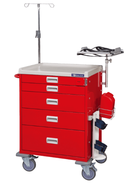 XE ĐẨY LƯU TRỮ Y DỤNG CỤ CẤP CỨU CAO CẤP SC32EMG